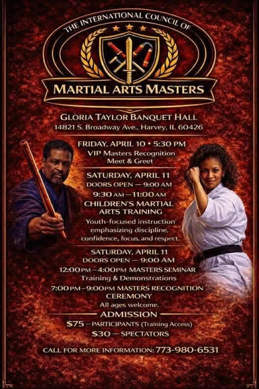 International Council of Martial Arts Masters flyer