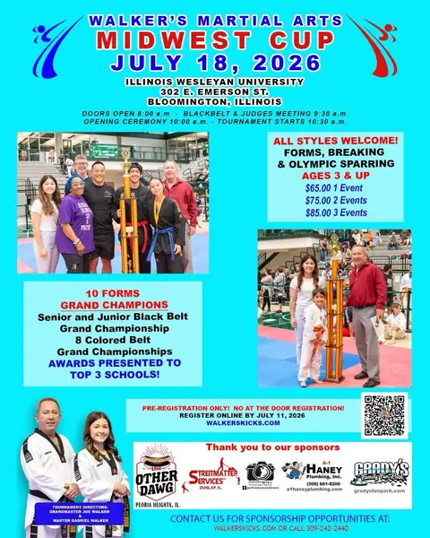 Walker's Martial Arts Midwest Cup flyer